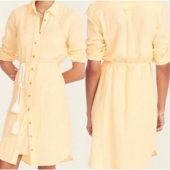 J. Crew Classic-fit soft gauze shirtdress Size 4 - Picture 1 of 8